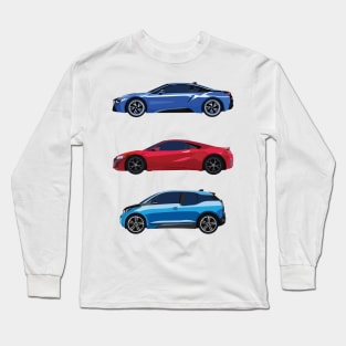 Minimalist Hybrid cars Long Sleeve T-Shirt